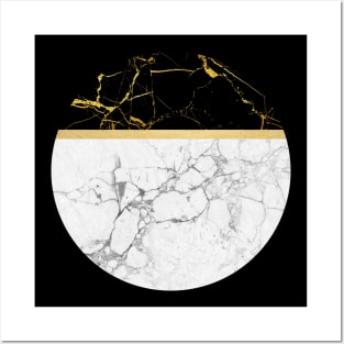 Marble and Gold Posters and Art